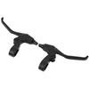 1 Pair of Mountain Bike Brake Levers, Folding Mountain Bike Extension Brake Levers, Long Handle Brake Levers (Black)
