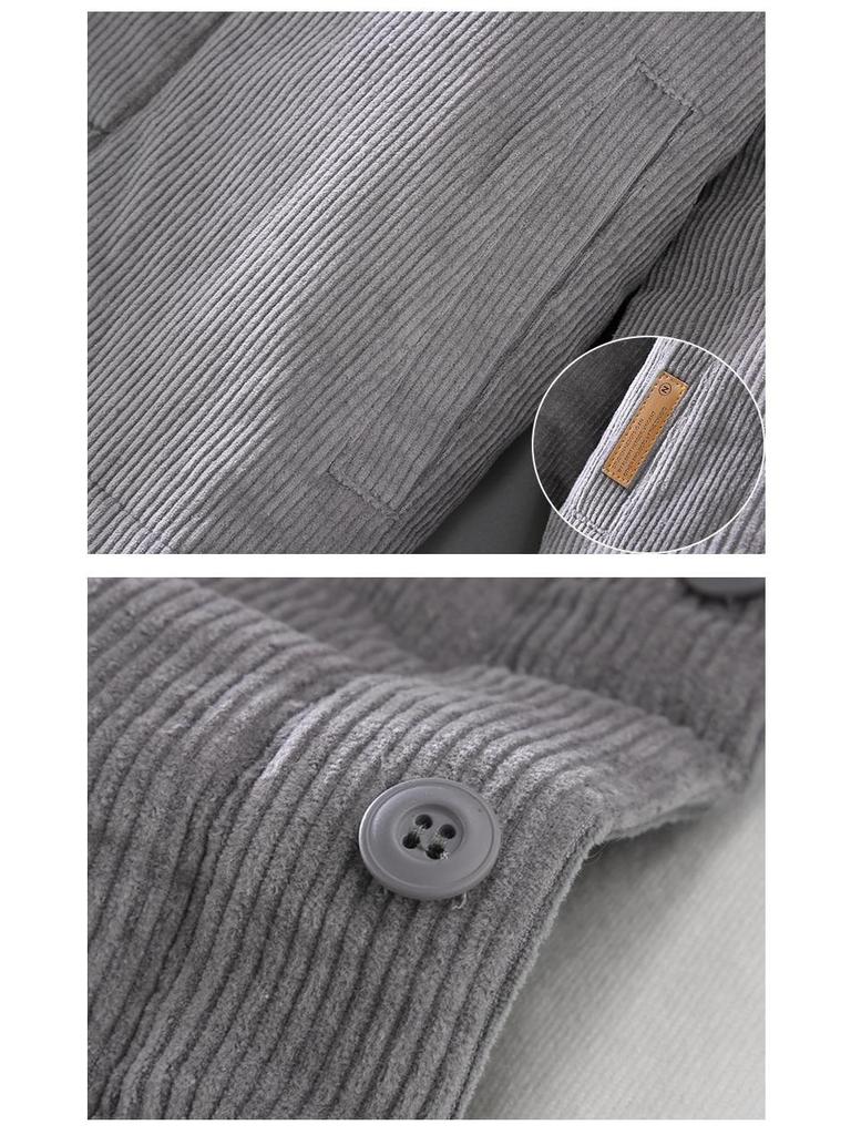 Men's Winter Retro Thickened Corduroy Jacket - Casual Youth Outerwear