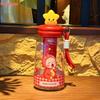 Summer Star Straw Cup: Cute Cartoon Design, Portable Tea Infuser, High-Quality Plastic for Girls