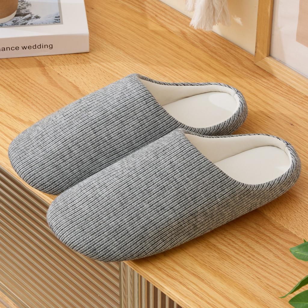 Women Home Slippers Fabric Warm Slides Comfortable Non-slip Slippers Indoor Outdoor Men Casual Slippers