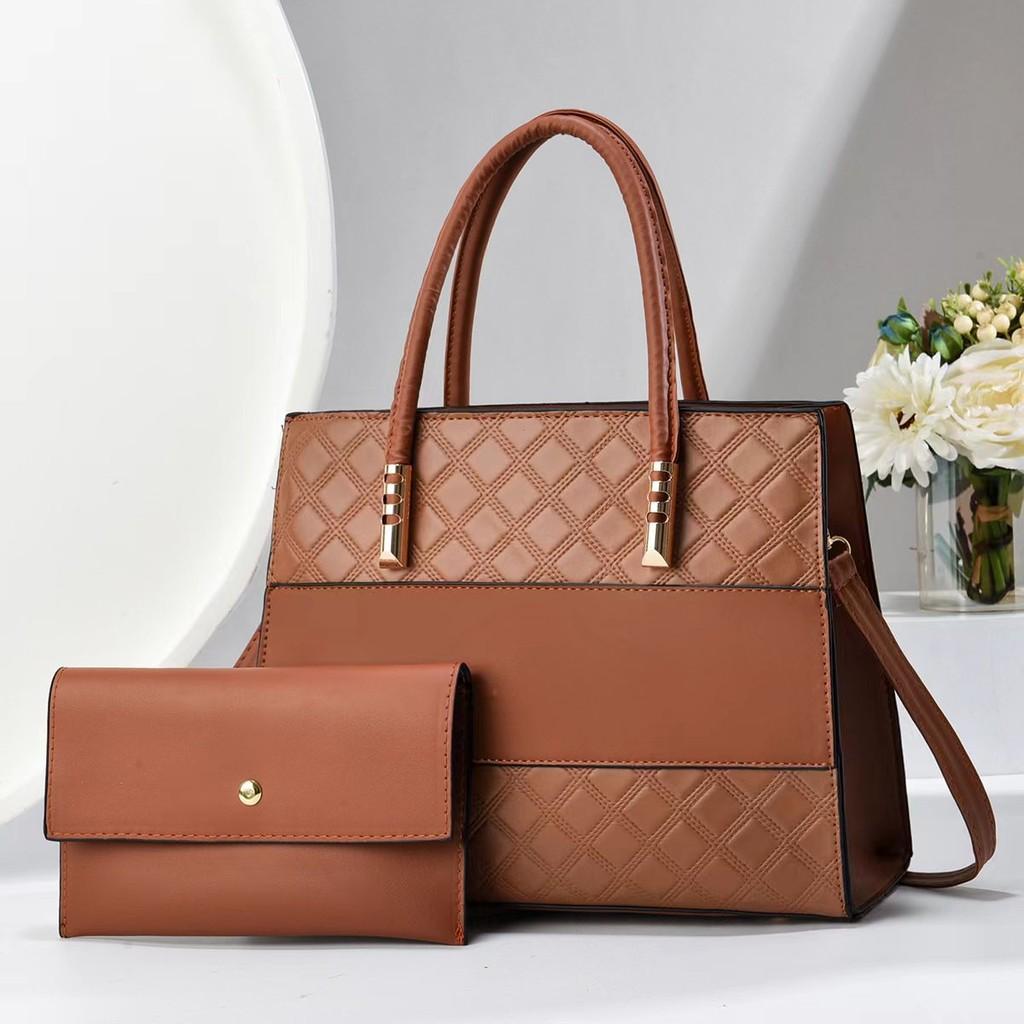 Stylish Large Capacity Patchwork Tote Bag For Moms With Retro Urban Chic Design