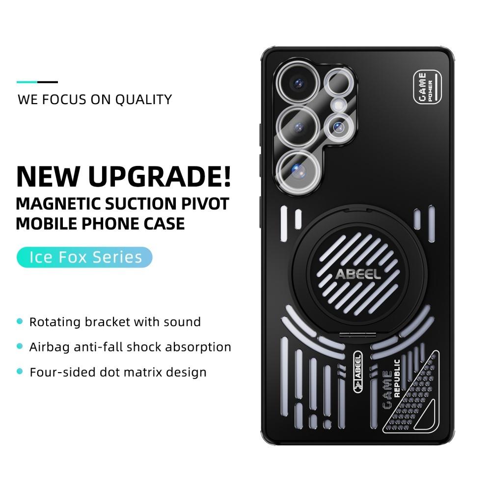 Brouillard Glacé Alliage d'Aluminium Creux Dissipation Thermique Pour Coque Magsafe Pour Samsung S26 Ultra S25 Plus Support Rotatif à 360° Housse Arrière de Protection