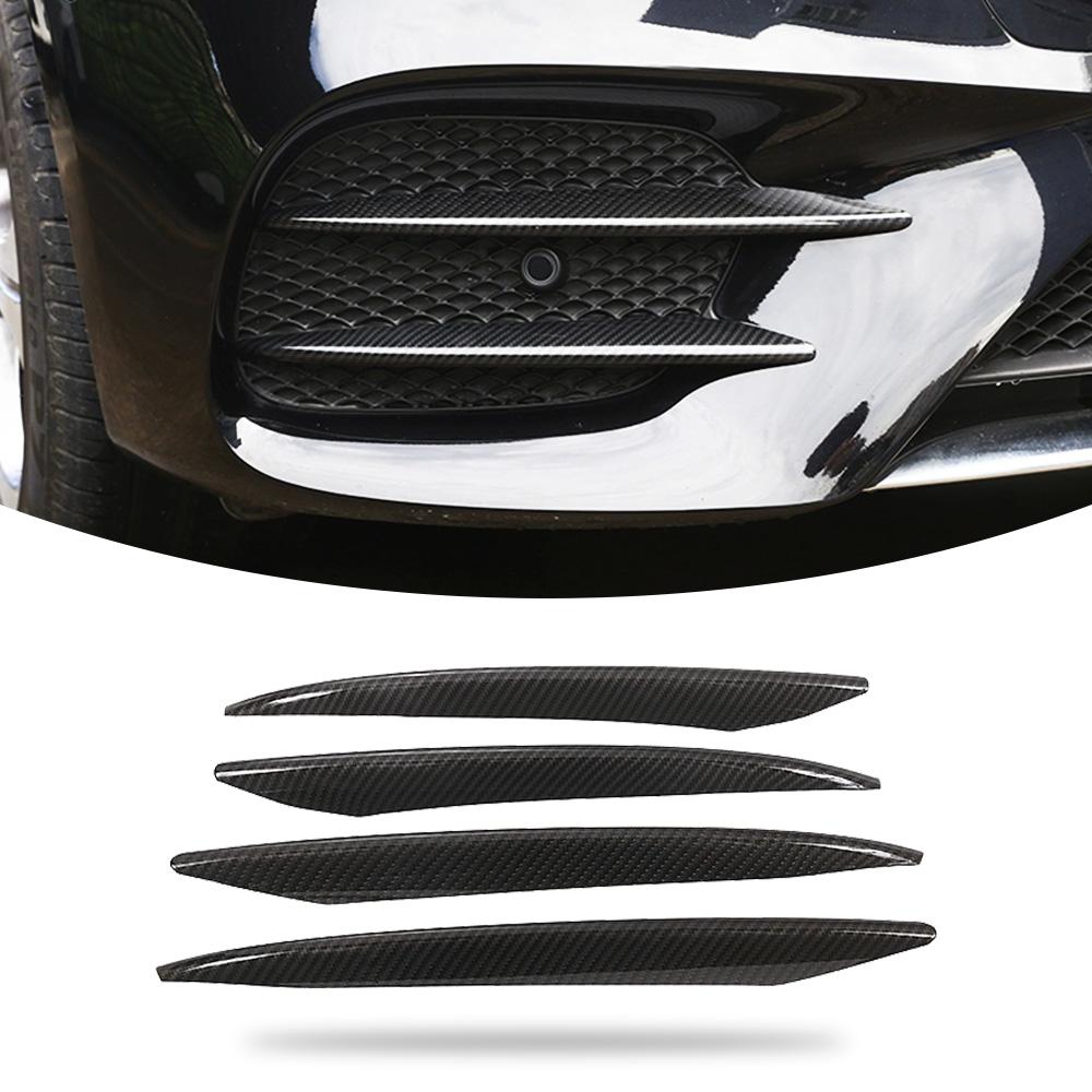 Auto-Styling Nebelscheinwerferleisten Lufteinlassgitter Abdeckung Trim ABS für Mercedes Benz W213 E-Klasse 2016- Auto-Styling