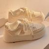 Little white shoes women's skirt 2025 new summer thin mesh shoes women's breathable mesh shoes versatile thick baseplate shoes