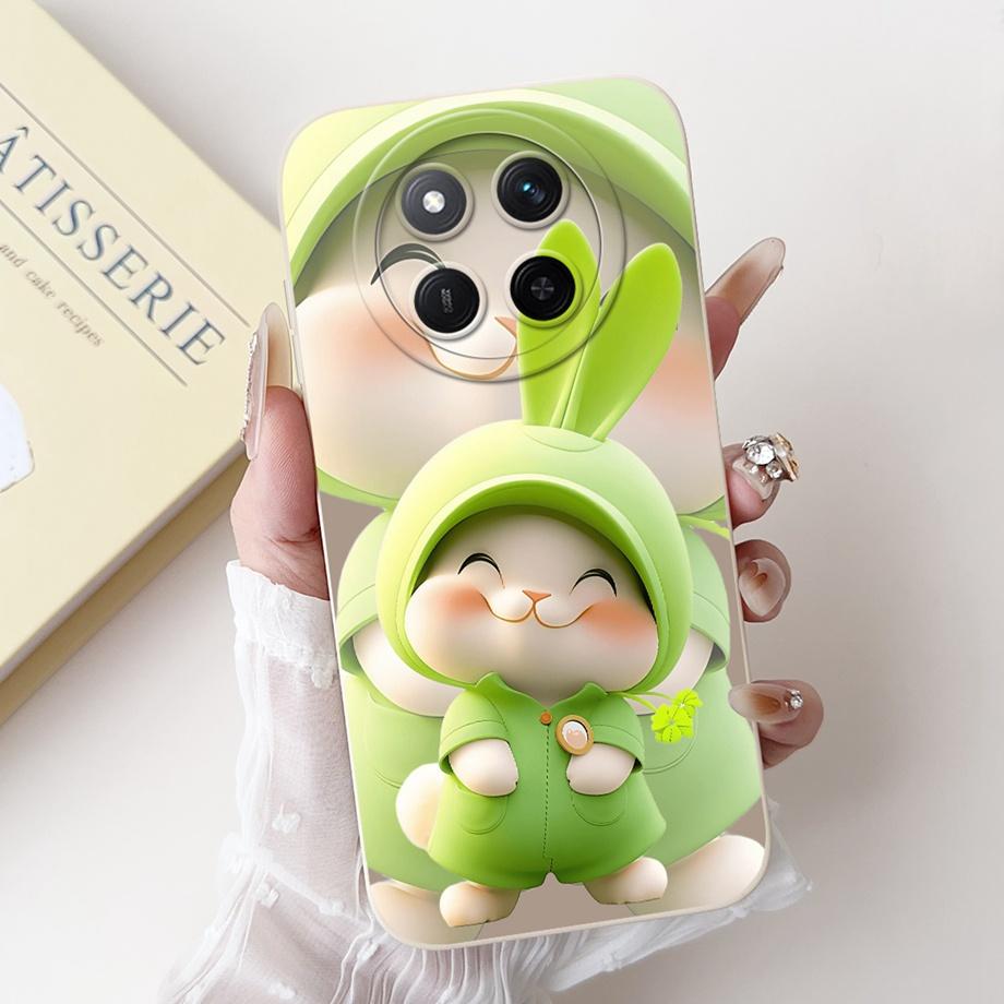 Pour Honor Magic 7 Lite 7 Pro Magic7 Coque de téléphone Magic 5 Lite 6 Lite Housse arrière Silicone Liquide Souple Funda Animaux Mignons Dessin Animé