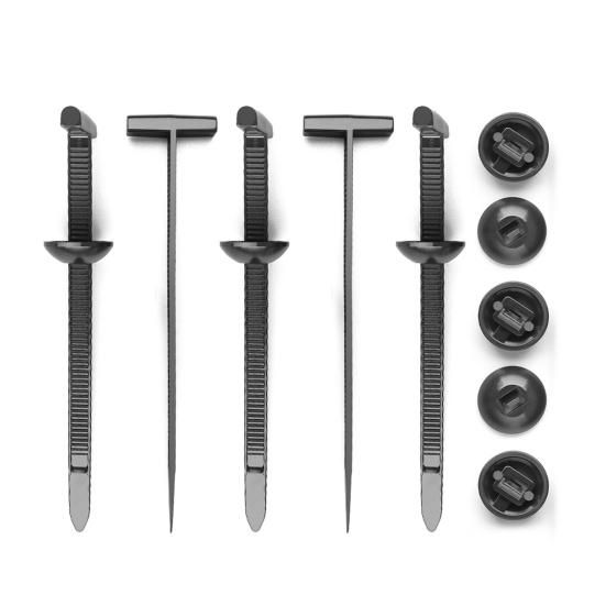 50/100Pcs Nylon Universal Cable Tie Buckles Heavy-Duty Self-Locking Zip Ties Fasteners Car Repair Home Use Automotive Bumper Fender Mudguard Fix Ties