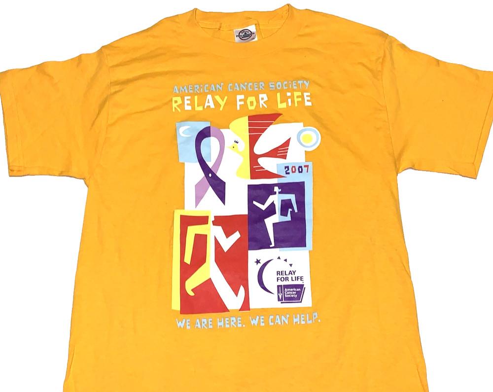 Rare! Vintage 2007 American Cancer Society Relay For Life T-Shirt New! SMALL Unisex T-Shirt XXL