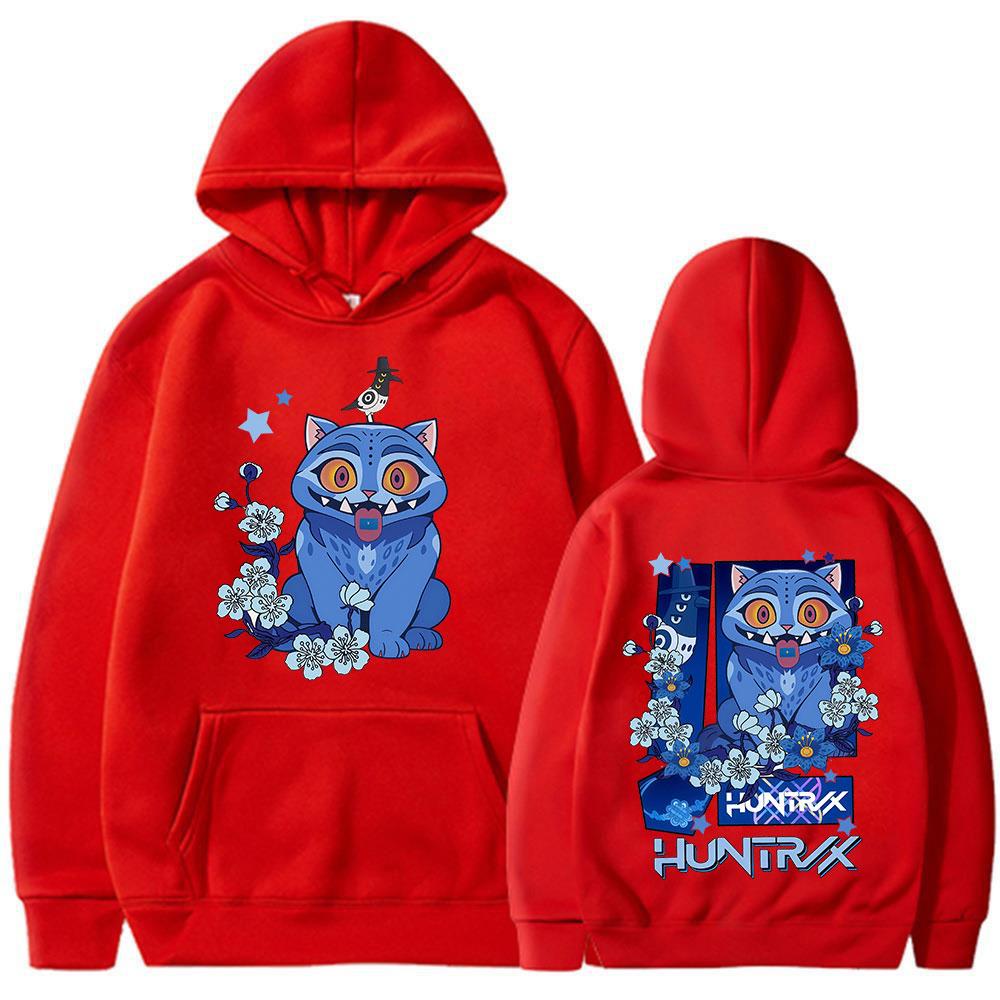 KPop Dämonenjäger Film Tollpatschiger Tiger Film 2025 Hoodies Mode Hip Hop Kapuzenpullover Herren Damen Kleidung Übergroßer Pullover