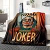 Joker Joaquin Phoenix Artwork Four Seasons Blanket Customized With Your Name Lightweight And Warm Perfect Gift For Home Office Camping Sofa Travel