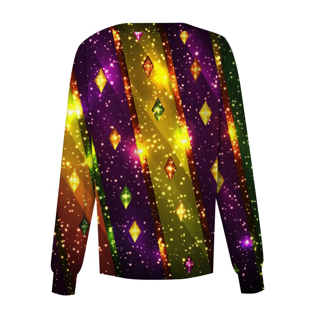 Women's Casual Long Sleeve Single Breasted Printed Dry- Top