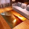 Beach Concept Landscape Living Room Carpet Bedroom Dining Room Floor Mat Pattern Size