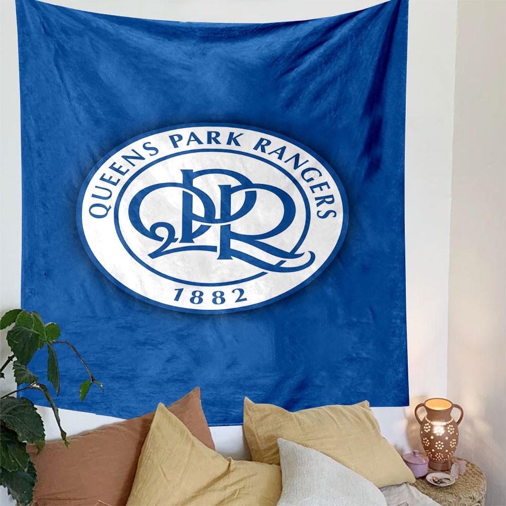 Queens Park Rangers Logo Design Patterned Tapestry Decorative Wall Hanging, Home Bedroom Living Room Decor