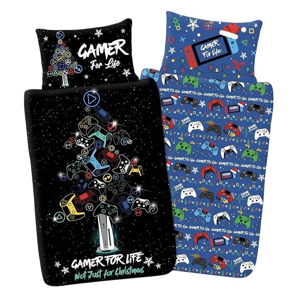 Floso Gamer For Life Christmas Reversible Duvet Set