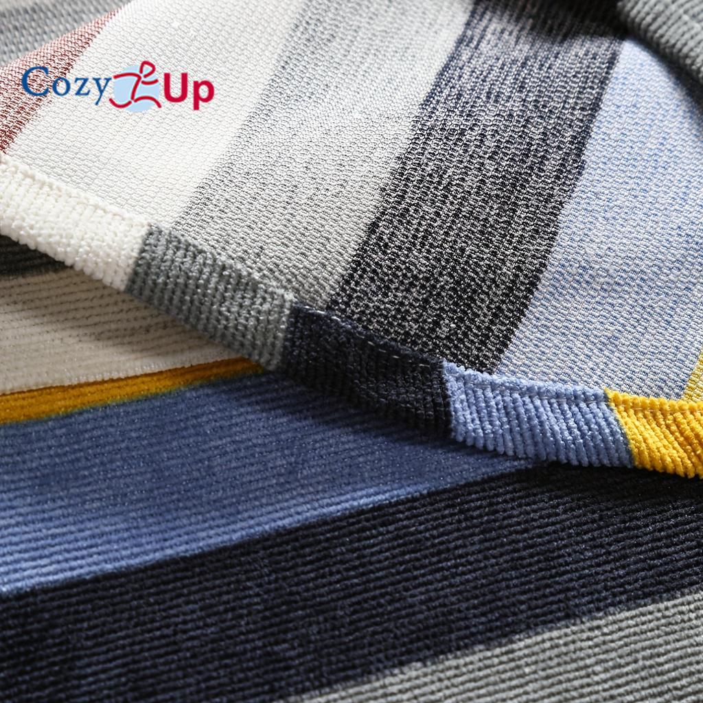 Męska koszulka z długim rękawem i nadrukiem w kolorowe paski, na co dzień zapinana na guziki, gruba koszula męska na wiosenne, letnie, jesienne topy dla mężczyzn