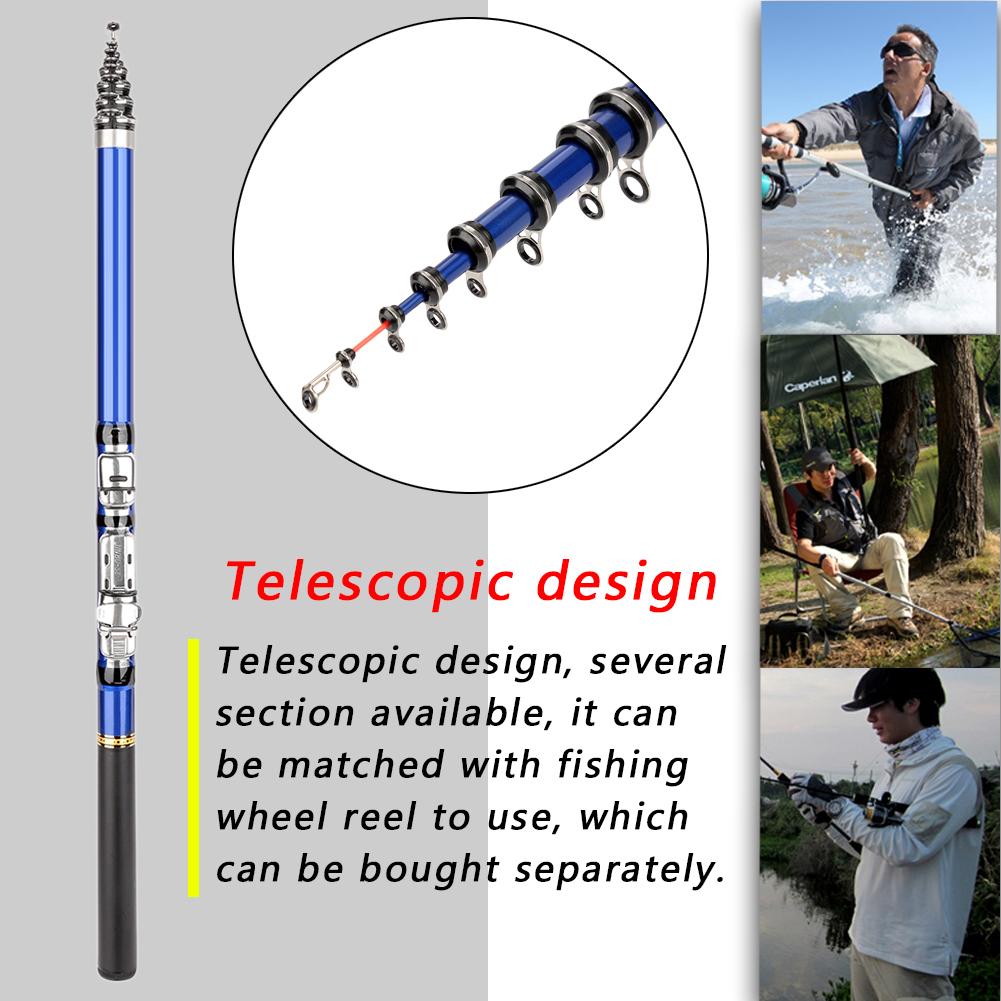 Mini Glass Fiber Telescopic Ultra light Casting Rock Sea Fishing Rod Pole (1.8m)