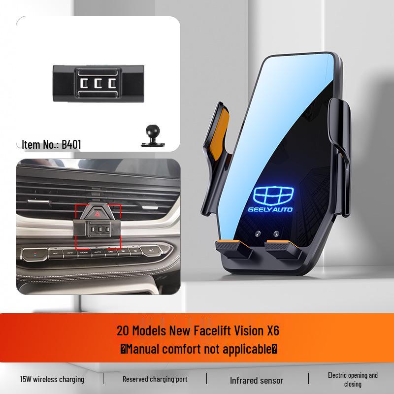 Car Phone Holder for Geely Boyue PRO, Vision S1/X3/X6, Emgrand GL/GS