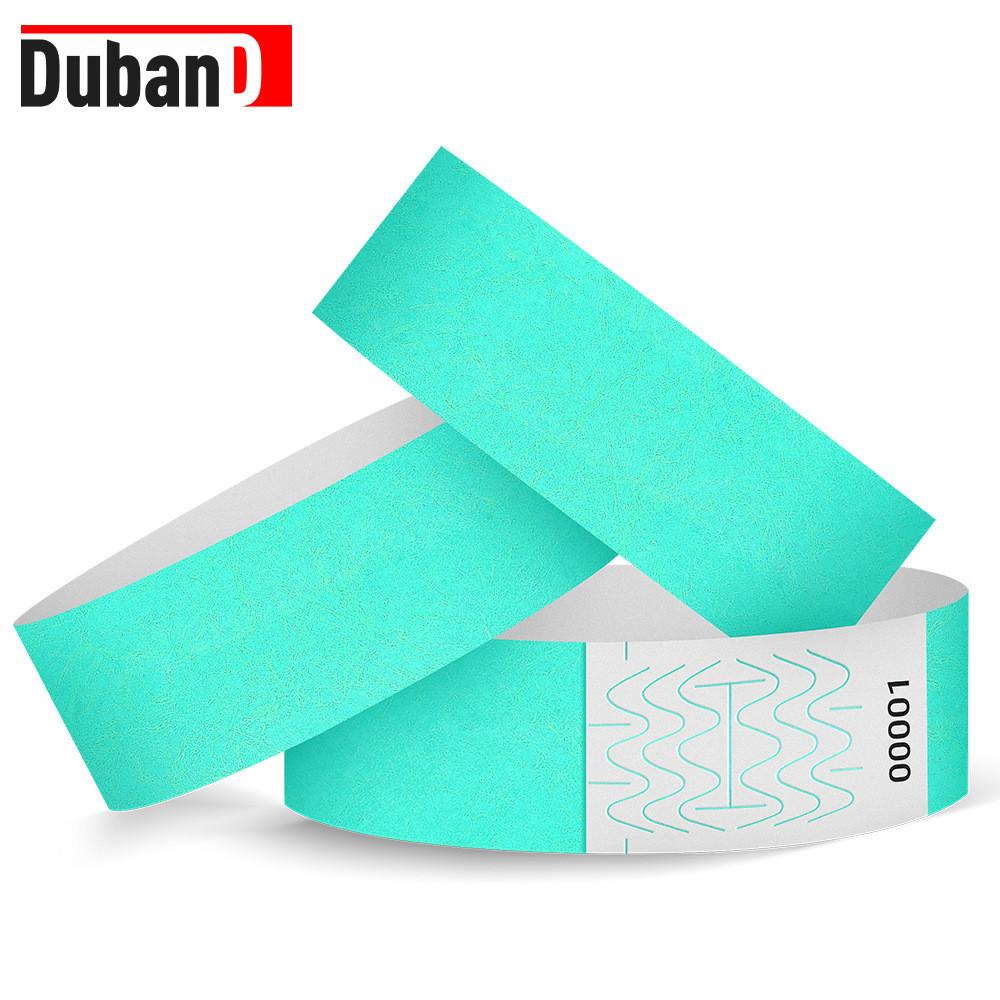 Waterproof Dupont Paper Wristbands With Uv Printing For Childrens Playground And Pool Access