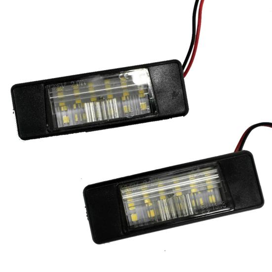 2Pcs Car Number 18Led License Plate Lights For Nissan Qashqai X-Trail Pathfinder