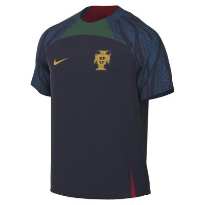 Logo Print Round Neck Vintage Football Shirt Men Tops Blue DH6445-451