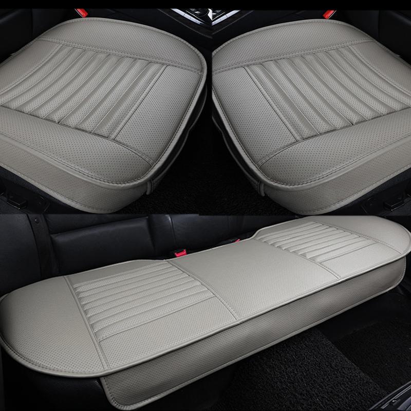 SEAMETAL Leather Seat Covers Car Cushion Four Seasons Automobiles Seat Cover Universal Pad Mats Protector for Car Seat