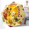 1 Auto Open Lion King Characters Themed Colorful 8-rib Portable Umbrella for Men and Women, A Compact Commuting Companion Suitable for Daily
