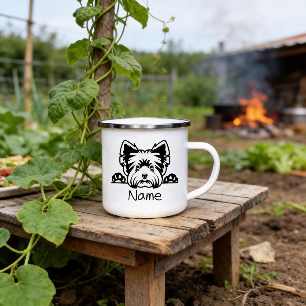 Personalized Pets Enamel Mug Custom Cup Funny Cups of Coffee Cup for Tea Beer Mugs Drinkware Rare Travel Cute Original Unusual