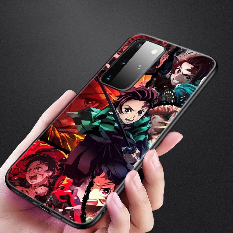 

Чехол аниме Demon Slayer tanjiro для Samsung Galaxy S20 S21 FE S10 Lite Note 20 10 Lite S8 S9 + S10E S10 Plus Ultra Black Cover Samsung Note 10