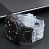 Men Rubber Loop Strap for Samsung Galaxy Ultra 47mm Luxury Sports Band for SAMSUNG GALAXY ULTRA 47mm Black Orange Watch Band