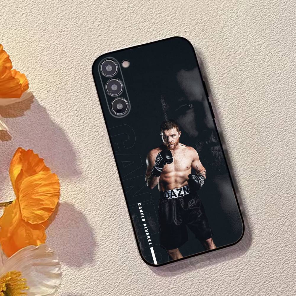 Mexico Boxing Canelo Alvarez Phone Case For Samsung Galaxy A73,A72,A71,A70,A53,A52,A51,Soft Silicone Black Cover