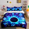 Space-Themed Decorative Set Soft Comfortable Duvet Cover Bedding Set Included 1*Duvet Cover & 2*Pillowcases, Gift