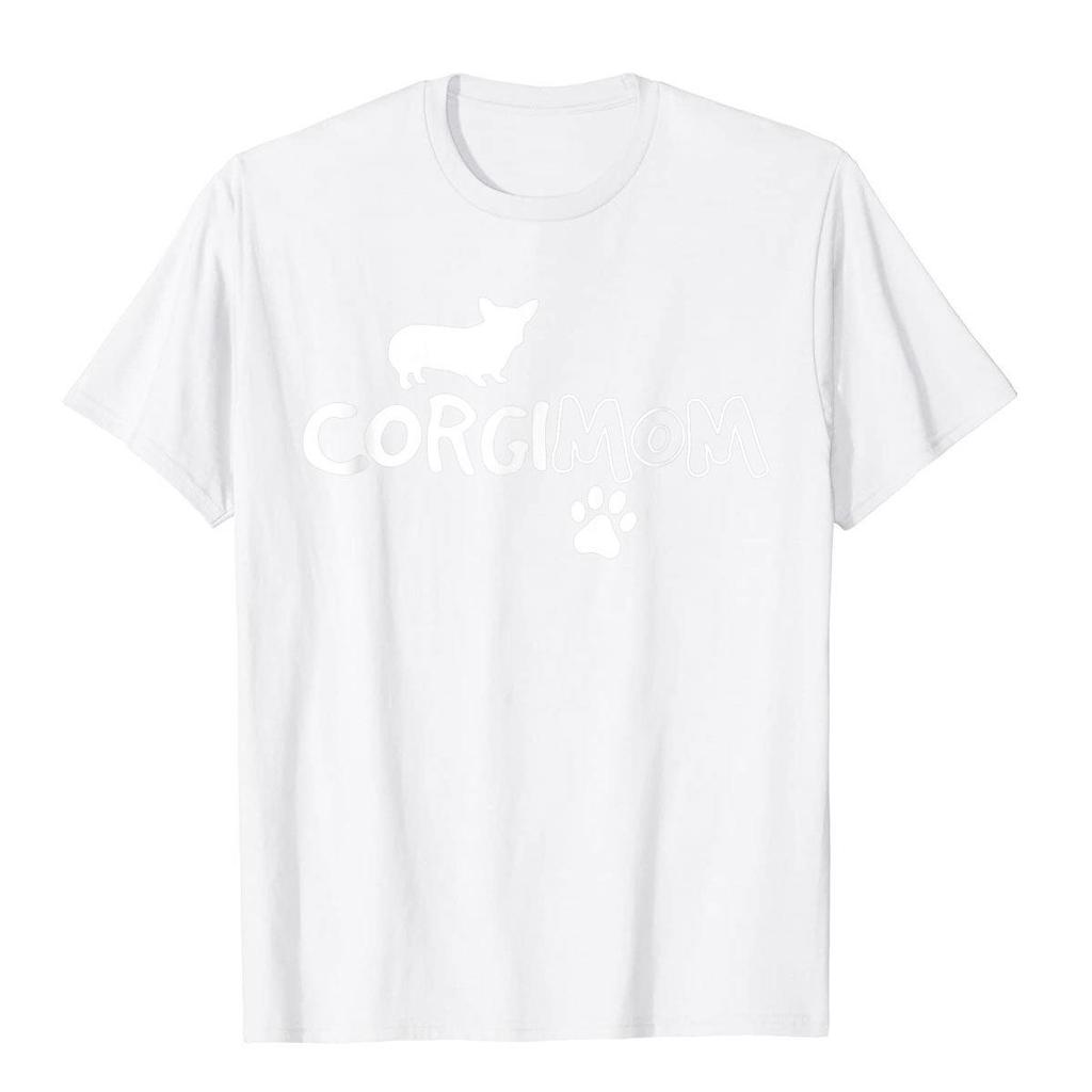 Corgi Mom Shirt Funny Cute Dog Pet Owner Adopt Rescue Gift T Shirt Customized Prevailing Men Tops Tees Summer Cotton