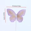 Embroidered Butterfly Diy Cake Dessert Decoration Birthday Party Decoration Supplies 5Pcs/Pack