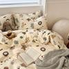 Ins Cute Duvet Cover Sets 4 pcs For Girls Kids 2025 New Cartoon Bedding Set Single Size Bed Sheets Set Pillowcases No Filling
