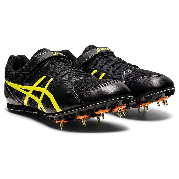 Asics Heatflat FR 7 Professional Track And Field Running Shoes Unisex Shoes Black Yellow TTP526-002