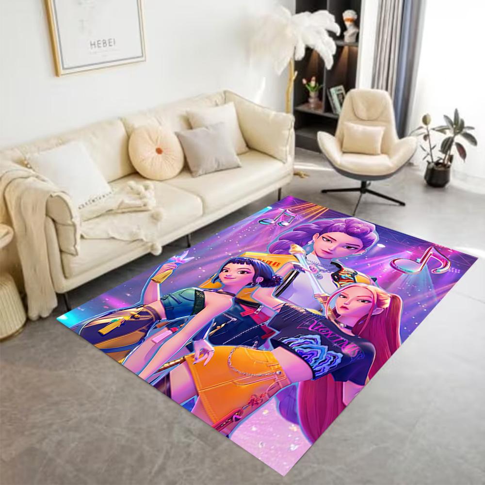 Colorful Friends Party Floor Rug Office Rug Suitable for Outdoor Kitchen Playrooms Game Room Anti-slip Rug Decorate Offices