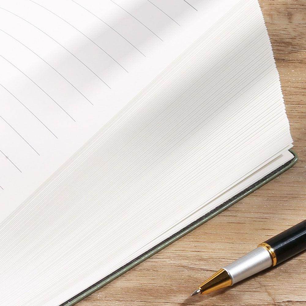 100 sheets Soft Faux Leather B5 Thick Notepad Meeting Record Simplified Office Notebook  School