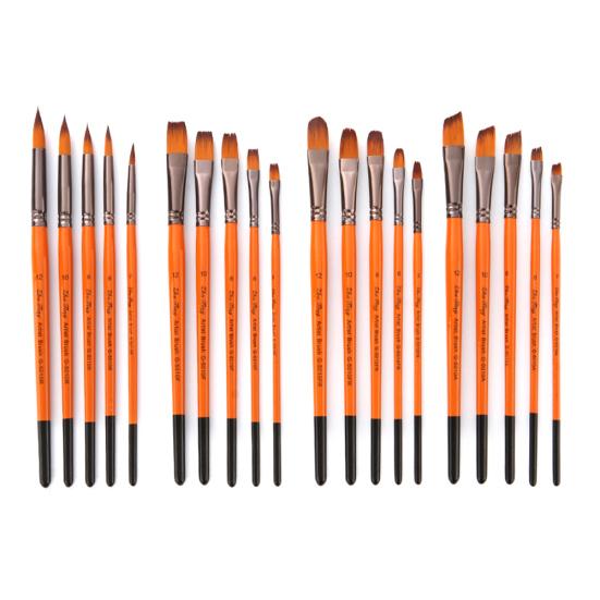 5Pcs Artist Nylon Hair Paint Brushes Acrylic Watercolor Oil Painting Pen