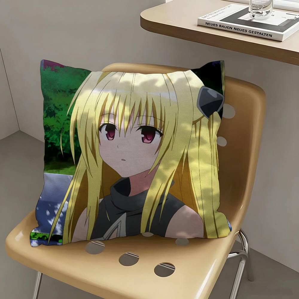 1pc Golden Darkness Anime Characters Pillow Case Fashion Square Pillowcase Bedroom Sofa Room Ins Decoration Leisure