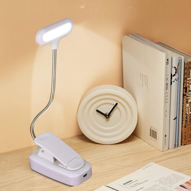 Mini Tragbare LED Buchlampe Augenschutz Leselampe Flexibel Einstellbare Richtung Batterie Lernschreibtischlampe Schlafzimmerlicht