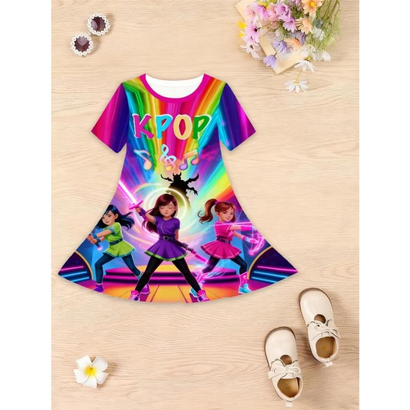 

Girls Dress, Suitable Parties and Casual Attire, Sweet Princess Dress, Lightweight Spring/summer Outfit, Easy to Hand Wash and Care, 110