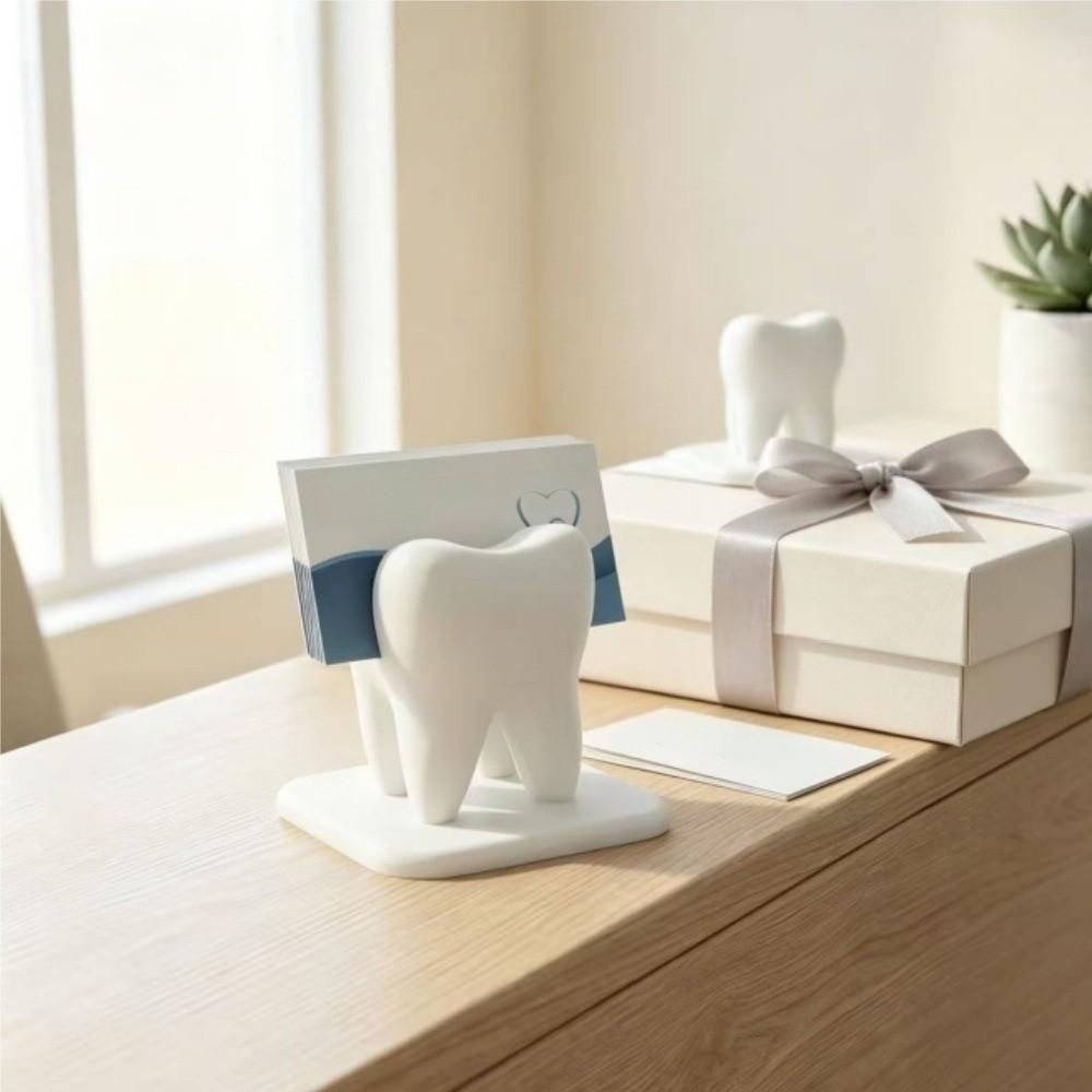 3D Printed Dentist Business Card Holder Dental Clinic Name Card Display Organizer  Workbench Use