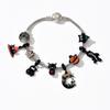 Bracelet Charm Bracelet Squelette Citrouille d'Halloween Pour Enfants et Adolescents
