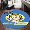 1pc NUKA-BOMBS Fallout1 Design Printed Area Round Carpet for Bedroom Living Room Home Decor Rugs Mat Non Slip Mat Rug for Bedside