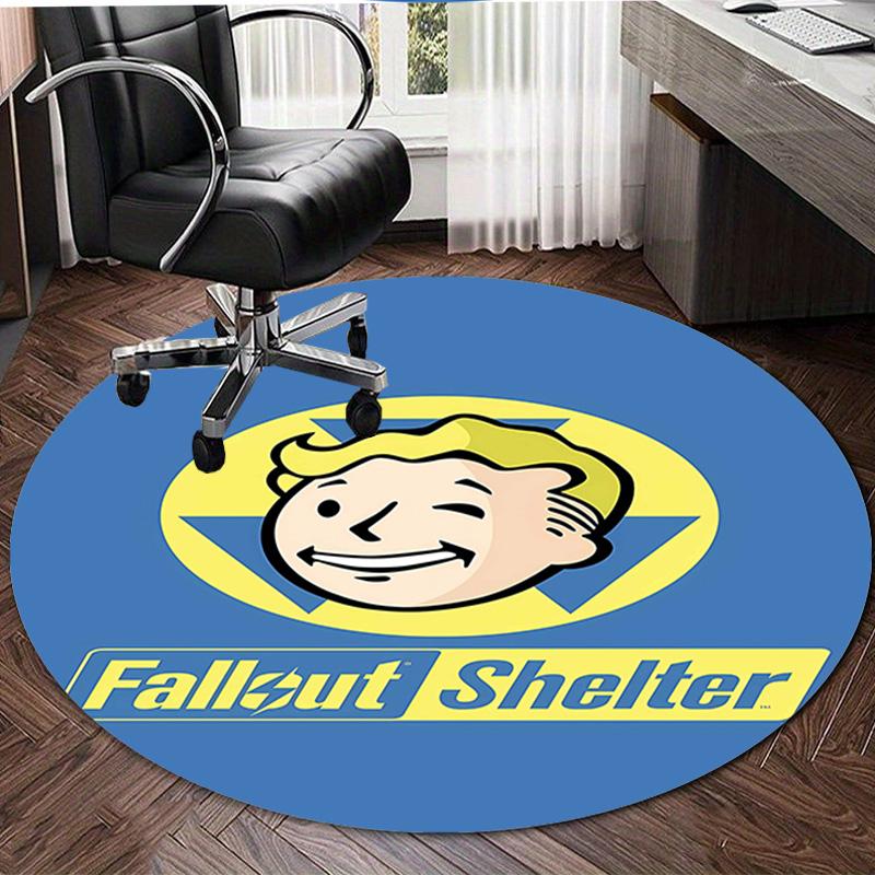 1pc NUKA-BOMBS Fallout1 Design Printed Area Round Carpet for Bedroom Living Room Home Decor Rugs Mat Non Slip Mat Rug for Bedside