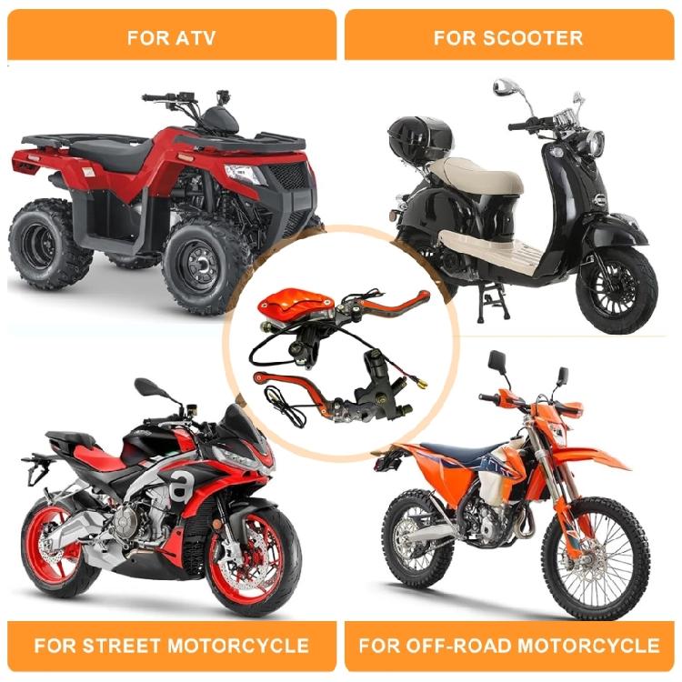 Universal Motorcycle Brake Clutch Lever Hydraulic Main Cylinder with High Light LED Designing Motorcycle Accessories