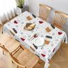 1pc Tablecover, Coffee and Wine Themed Tablecloth, Designed Specifically for Women. Features a European Country Style, Perfect for Home, Kitchen, Dini