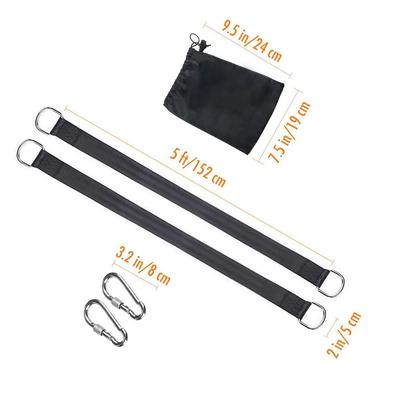 Tree Swing Hanging Straps Kit Holds 2000lb With 2 Heavy Duty Carabiner Perfect for Swings Hammock Easy Fast Installation
