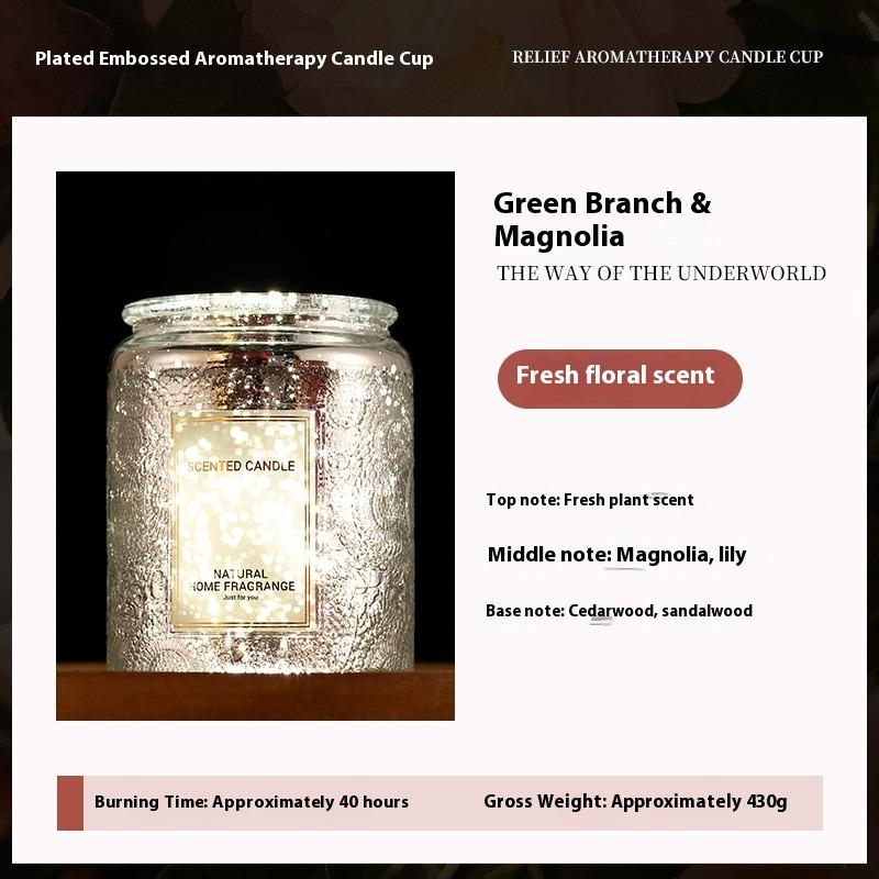 Scented Candles Sunflower Relief Modeling High-end Gifts Home Bedroom Ornaments Lasting Fragrance