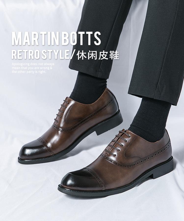 Retro špičaté kožené boty velká velikost polské business šaty kancelářské mladistvé boty trend