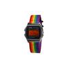 CASIO Custom Collection Quartz Movement Nylon Strap Watch Unisex Black Dial A158WA-1(Watch5--)